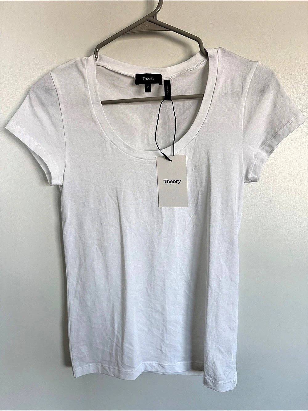 Theory Juin 2 Compliment Tee Short Sleeve White Size P